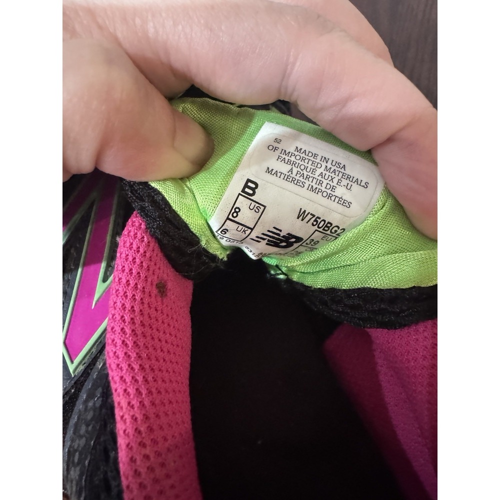 New Balance 750v2 Women's Running Shoes Black Pink Green Athletic Sneakers - Picture 5 of 5